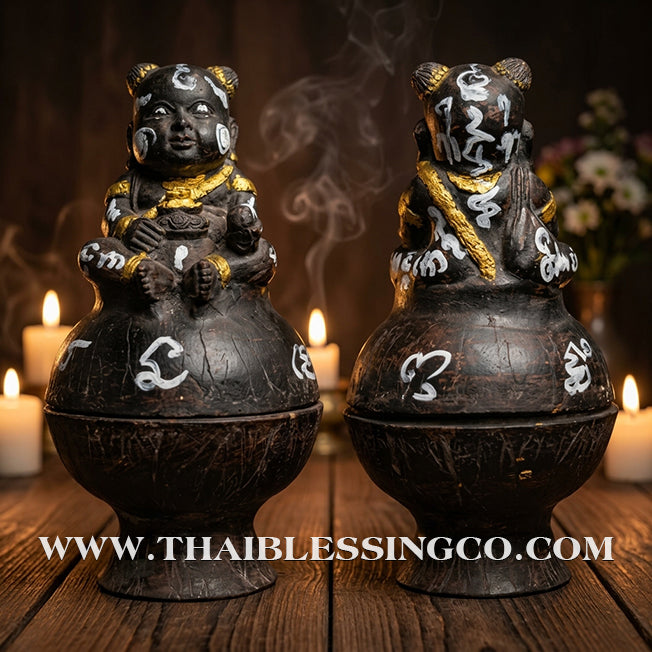 ✨🔥 Sacred "Kuman Thong Nang Sap" (The Wealth-Seated Child) – 2021 Masterpiece Edition: Luang Pho Phrom, Wat Ban Suan – The Divine Engine for Commercial Dominance, Financial Accumulation, and Unstoppable Life Elevation!