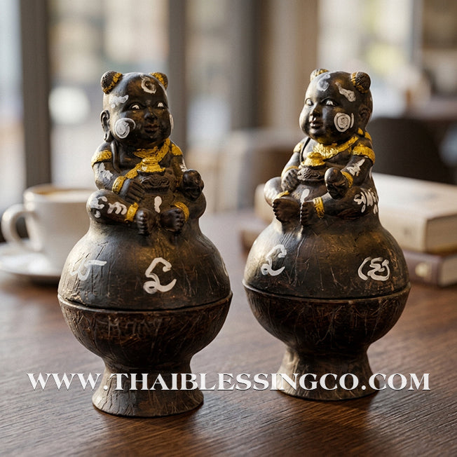 ✨🔥 Sacred "Kuman Thong Nang Sap" (The Wealth-Seated Child) – 2021 Masterpiece Edition: Luang Pho Phrom, Wat Ban Suan – The Divine Engine for Commercial Dominance, Financial Accumulation, and Unstoppable Life Elevation!
