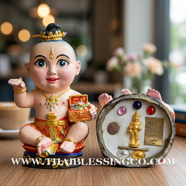 ✨🔥 Sacred "Kuman Thong Nong Ma Ruay" (The Vibrant Wealth-Bringer) – Hand-Painted Bronze Masterpiece: Ajarn Plien Hatyanon (2024) – The Divine Engine for Commercial Dominance, Artistic Allure, and Unstoppable Life Elevation!