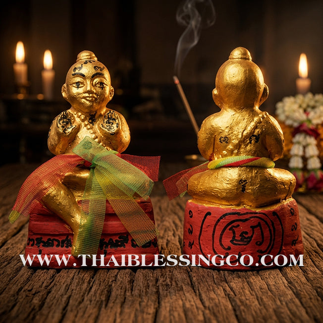 ✨🔥 Sacred "Kuman Thong Phet Prai Thong" (Golden Diamond Spirit) – 2012 Vintage Masterpiece: Luang Pu Chuan, Wat Khao Kaeo – The Divine Engine for Explosive Wealth, Commercial Mastery, and Absolute Life Elevation!