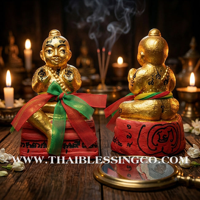 ✨🔥 Sacred "Kuman Thong Phet Prai Thong" (Golden Diamond Spirit) – 2012 Vintage Masterpiece: Luang Pu Chuan, Wat Khao Kaeo – The Divine Engine for Explosive Wealth, Commercial Mastery, and Absolute Life Elevation!