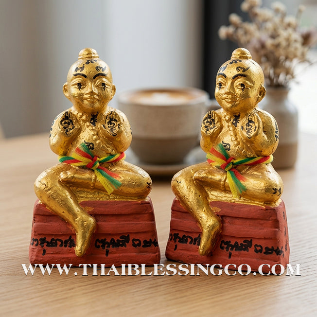 ✨🔥 Sacred "Kuman Thong Phet Prai Thong" (Golden Diamond Spirit) – 2012 Vintage Masterpiece: Luang Pu Chuan, Wat Khao Kaeo – The Divine Engine for Explosive Wealth, Commercial Mastery, and Absolute Life Elevation!