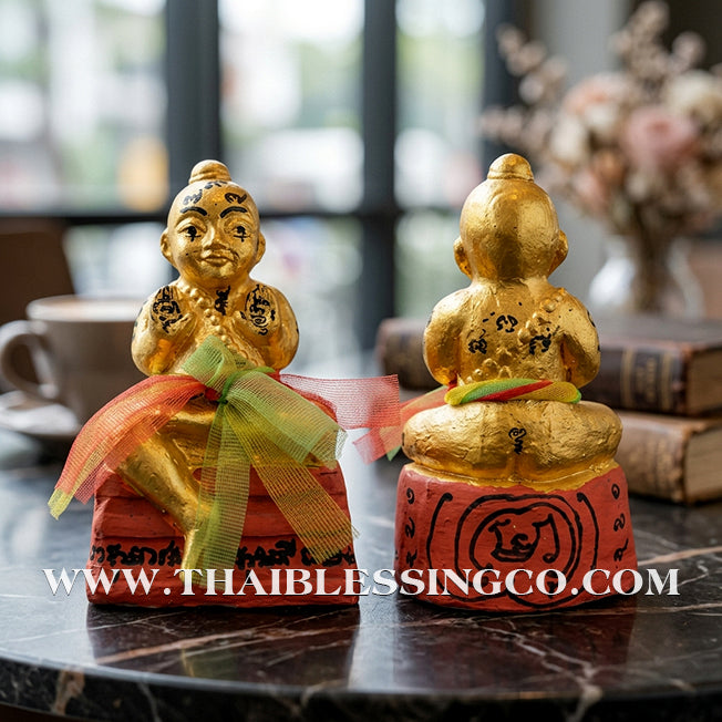 ✨🔥 Sacred "Kuman Thong Phet Prai Thong" (Golden Diamond Spirit) – 2012 Vintage Masterpiece: Luang Pu Chuan, Wat Khao Kaeo – The Divine Engine for Explosive Wealth, Commercial Mastery, and Absolute Life Elevation!