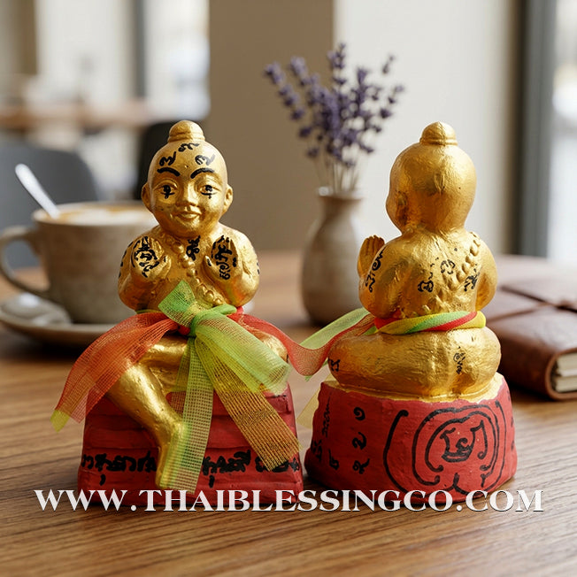 ✨🔥 Sacred "Kuman Thong Phet Prai Thong" (Golden Diamond Spirit) – 2012 Vintage Masterpiece: Luang Pu Chuan, Wat Khao Kaeo – The Divine Engine for Explosive Wealth, Commercial Mastery, and Absolute Life Elevation!