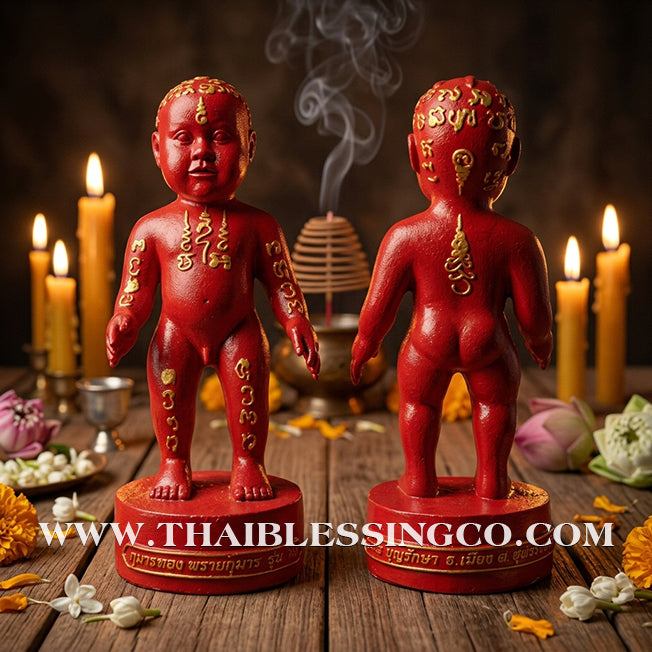 ✨🔥 Sacred "Kuman Thong Prai Saneha" (The Enchanting Spirit Child) – 2014 Masterpiece Edition: Phrakru Samu Suthep, Wat Don Klang (Suphan Buri) – The Divine Engine for Irresistible Attraction, Financial Dominance, and Unstoppable Life Elevation!
