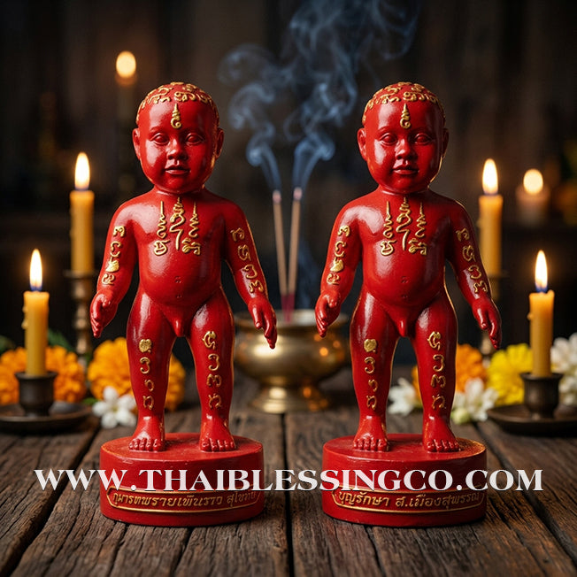 ✨🔥 Sacred "Kuman Thong Prai Saneha" (The Enchanting Spirit Child) – 2014 Masterpiece Edition: Phrakru Samu Suthep, Wat Don Klang (Suphan Buri) – The Divine Engine for Irresistible Attraction, Financial Dominance, and Unstoppable Life Elevation!