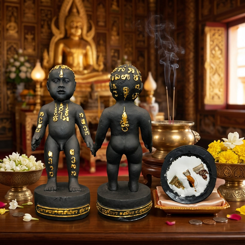 ✨🔥 Sacred "Kuman Thong Prai Saneha" (The Enchanting Spirit Child) – 2014 Masterpiece Edition: Phrakru Samu Suthep, Wat Don Klang (Suphan Buri) – The Divine Engine for Irresistible Attraction, Financial Dominance, and Unstoppable Life Elevation!