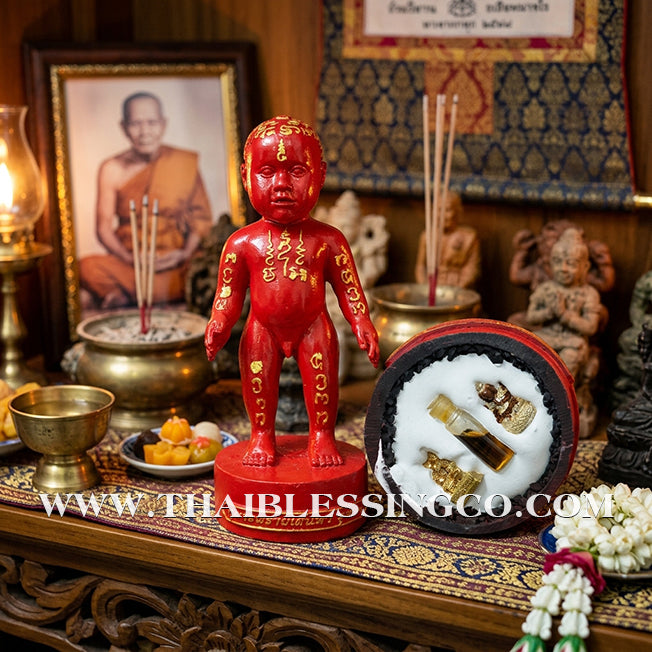 ✨🔥 Sacred "Kuman Thong Prai Saneha" (The Enchanting Spirit Child) – 2014 Masterpiece Edition: Phrakru Samu Suthep, Wat Don Klang (Suphan Buri) – The Divine Engine for Irresistible Attraction, Financial Dominance, and Unstoppable Life Elevation!