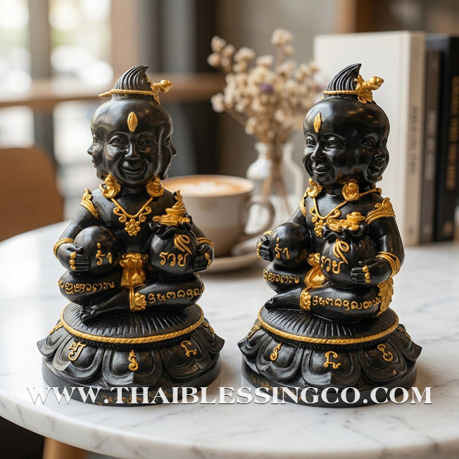 👁️ Sacred "Kuman Thong Si Na Kao Ta" (4 Faces & 9 Eyes) – Grand Altar Edition: Arjan Subin Na Na Thong – The Divine Engine for Omni-Directional Wealth, Sovereign Luck, and Unstoppable Life Elevation!
