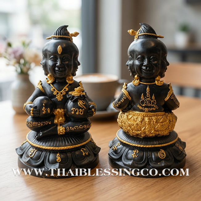 👁️ Sacred "Kuman Thong Si Na Kao Ta" (4 Faces & 9 Eyes) – Grand Altar Edition: Arjan Subin Na Na Thong – The Divine Engine for Omni-Directional Wealth, Sovereign Luck, and Unstoppable Life Elevation!