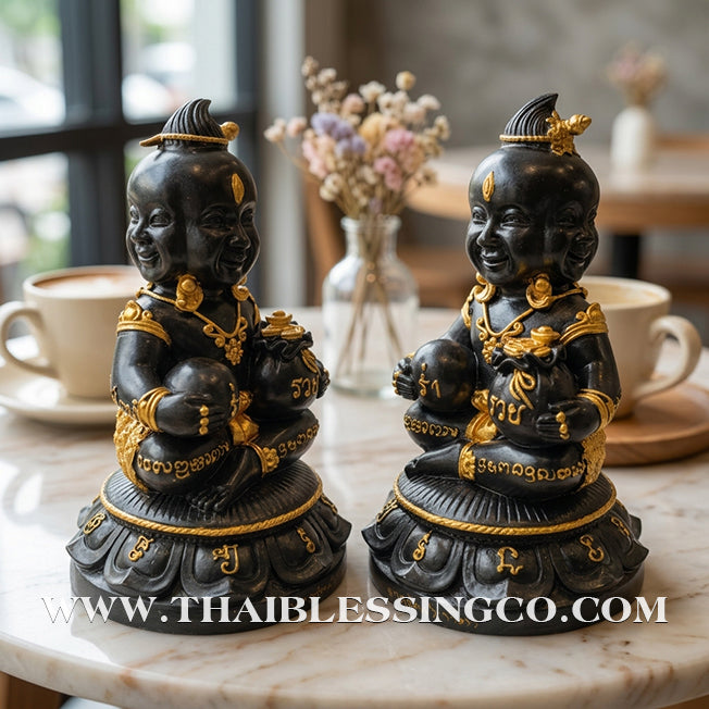 👁️ Sacred "Kuman Thong Si Na Kao Ta" (4 Faces & 9 Eyes) – Grand Altar Edition: Arjan Subin Na Na Thong – The Divine Engine for Omni-Directional Wealth, Sovereign Luck, and Unstoppable Life Elevation!