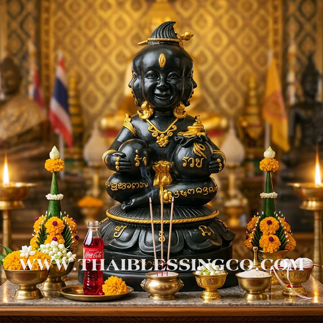 👁️ Sacred "Kuman Thong Si Na Kao Ta" (4 Faces & 9 Eyes) – Grand Altar Edition: Arjan Subin Na Na Thong – The Divine Engine for Omni-Directional Wealth, Sovereign Luck, and Unstoppable Life Elevation!