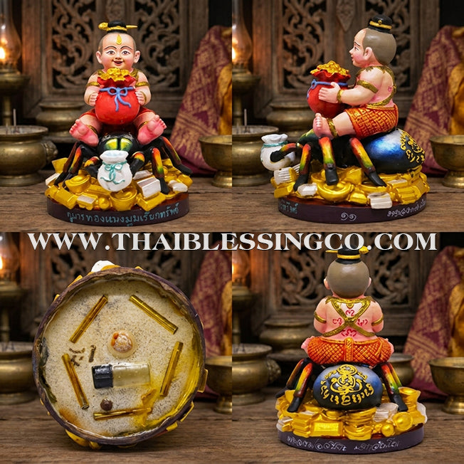 ✨🔥 Sacred "Kuman Thong Spider Wealth-Weaver" (Ong Khru Masterpiece) – Hand-Painted Collector’s Edition: Luang Pho Watchara, Wat Tham Faet – The Divine Engine for Financial Networking, Commercial Capture, and Unstoppable Life Elevation!