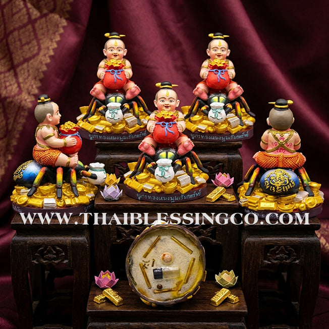 ✨🔥 Sacred "Kuman Thong Spider Wealth-Weaver" (Ong Khru Masterpiece) – Hand-Painted Collector’s Edition: Luang Pho Watchara, Wat Tham Faet – The Divine Engine for Financial Networking, Commercial Capture, and Unstoppable Life Elevation!