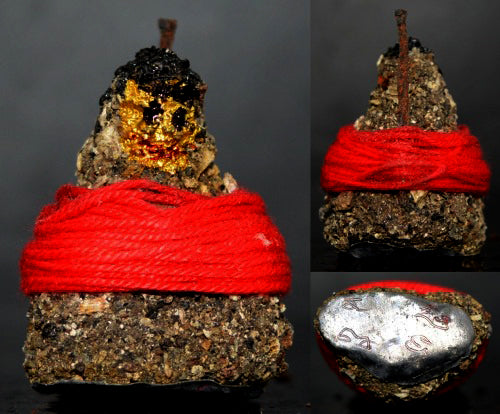✨ Sacred Kuman Thong Spirit Child - Ancient Necromantic Powder Edition with Mystical Coffin Nail & Prai Dust (2nd Batch, 2013 by Luang Phor Dam, Khon Kaen) - Ultimate Wealth, Protection, and Sixth Sense Guardian