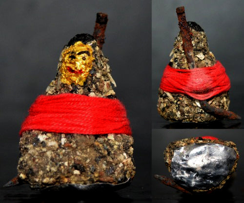 ✨ Sacred Kuman Thong Spirit Child - Ancient Necromantic Powder Edition with Mystical Coffin Nail & Prai Dust (2nd Batch, 2013 by Luang Phor Dam, Khon Kaen) - Ultimate Wealth, Protection, and Sixth Sense Guardian Normal