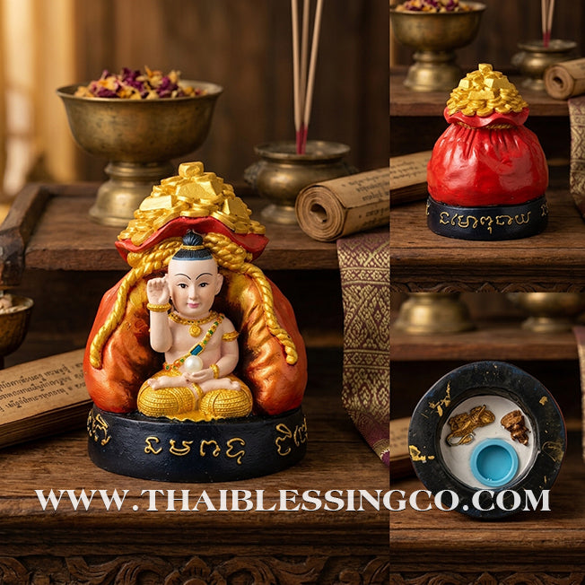 ✨🔥 Sacred "Kuman Thong Thung Sap" (Golden Child of the Wealth Bag) – 2015 Masterpiece Edition: Luang Pho Klom, Wat Nong Bua – The Divine Engine for Business Prosperity, Financial Dominance, and Unstoppable Life Elevation!