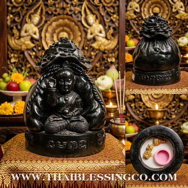 ✨🔥 Sacred "Kuman Thong Thung Sap" (Golden Child of the Wealth Bag) – 2015 Masterpiece Edition: Luang Pho Klom, Wat Nong Bua – The Divine Engine for Business Prosperity, Financial Dominance, and Unstoppable Life Elevation!