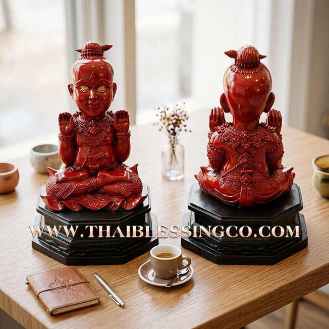 🔥 Sacred "Kuman Thong" (The Celestial Golden Child) – Alchemical Crimson Edition: Phrakru Samu Suthep, Wat Don Klang, Suphan Buri (2014) – The High-Velocity Engine for Rapid Wealth, Market Dominance, and Unstoppable Life Elevation!