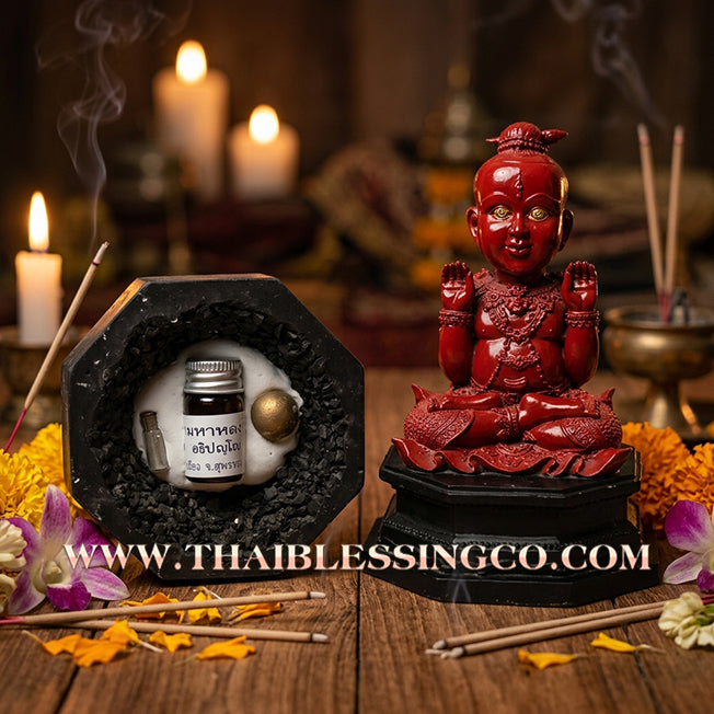 🔥 Sacred "Kuman Thong" (The Celestial Golden Child) – Alchemical Crimson Edition: Phrakru Samu Suthep, Wat Don Klang, Suphan Buri (2014) – The High-Velocity Engine for Rapid Wealth, Market Dominance, and Unstoppable Life Elevation!