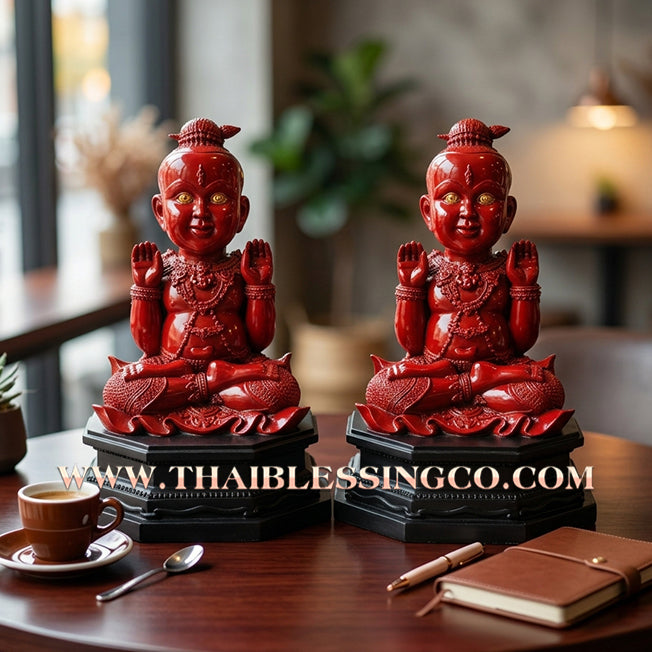 🔥 Sacred "Kuman Thong" (The Celestial Golden Child) – Alchemical Crimson Edition: Phrakru Samu Suthep, Wat Don Klang, Suphan Buri (2014) – The High-Velocity Engine for Rapid Wealth, Market Dominance, and Unstoppable Life Elevation!