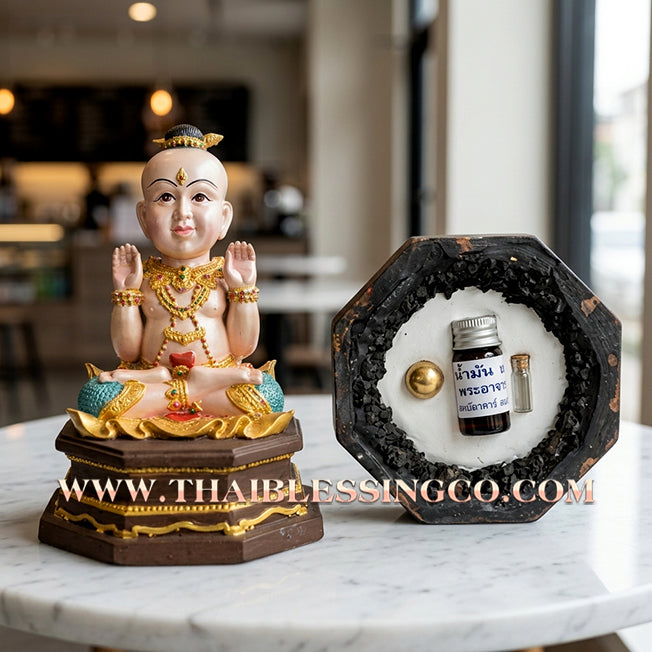 🔥 Sacred "Kuman Thong" (The Celestial Golden Child) – Hand-Painted Artisan Edition: Phrakru Samu Suthep, Wat Don Klang, Suphan Buri (2014) – The Divine Engine for Rapid Prosperity, Market Dominance, and Unstoppable Life Elevation!