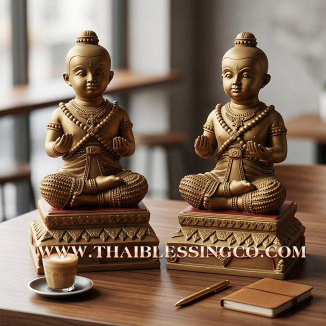 🔥 Sacred "Kuman Thong" (The Celestial Wealth Guardian) – Khmer Alchemical Edition: Phra Arjan Tem, Cambodia (2011) – The High-Velocity Engine for Global Prosperity, Absolute Influence, and Unstoppable Life Elevation!