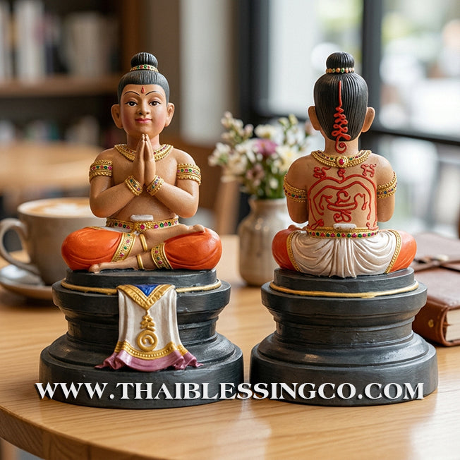 ✨🔥 Sacred "Kuman Thong" (The Golden Boy Spirit) – Hand-Painted Prosperity Altar Edition: Luang Por Wichai, Wat Uthumphon (2015) – The Divine Engine for Vibrant Abundance, Commercial Dominance, and Unstoppable Life Elevation!