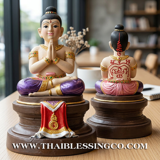 ✨🔥 Sacred "Kuman Thong" (The Golden Boy Spirit) – Hand-Painted Prosperity Altar Edition: Luang Por Wichai, Wat Uthumphon (2015) – The Divine Engine for Vibrant Abundance, Commercial Dominance, and Unstoppable Life Elevation!