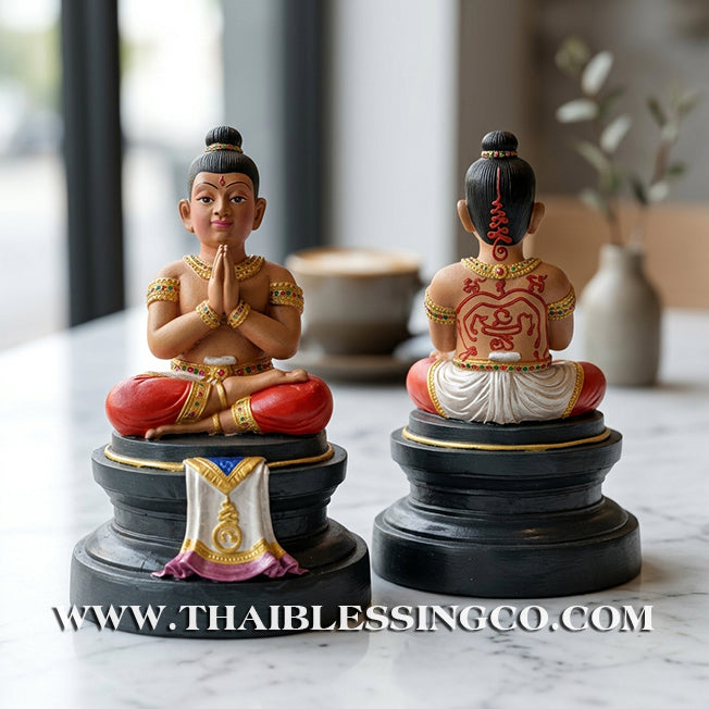✨🔥 Sacred "Kuman Thong" (The Golden Boy Spirit) – Hand-Painted Prosperity Altar Edition: Luang Por Wichai, Wat Uthumphon (2015) – The Divine Engine for Vibrant Abundance, Commercial Dominance, and Unstoppable Life Elevation!
