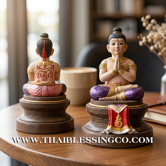 ✨🔥 Sacred "Kuman Thong" (The Golden Boy Spirit) – Hand-Painted Prosperity Altar Edition: Luang Por Wichai, Wat Uthumphon (2015) – The Divine Engine for Vibrant Abundance, Commercial Dominance, and Unstoppable Life Elevation!