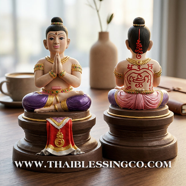 ✨🔥 Sacred "Kuman Thong" (The Golden Boy Spirit) – Hand-Painted Prosperity Altar Edition: Luang Por Wichai, Wat Uthumphon (2015) – The Divine Engine for Vibrant Abundance, Commercial Dominance, and Unstoppable Life Elevation!