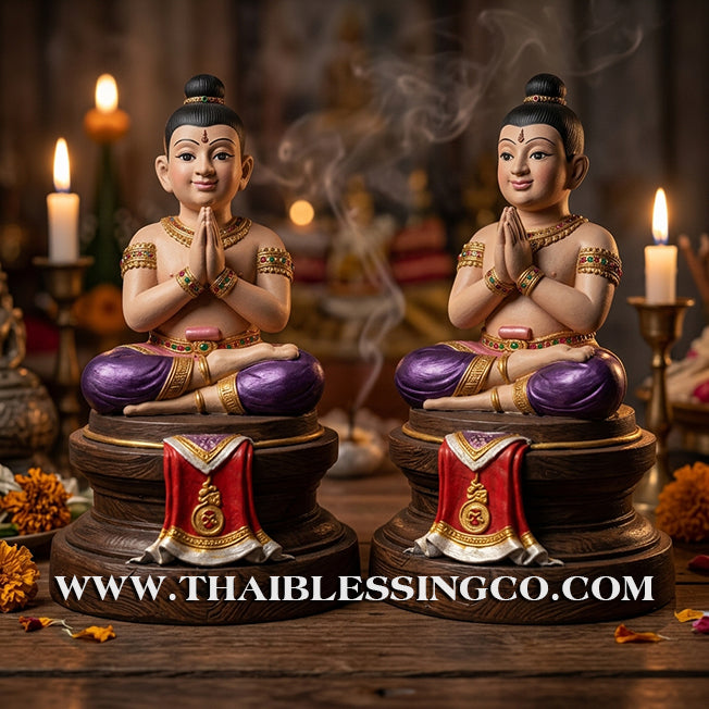 ✨🔥 Sacred "Kuman Thong" (The Golden Boy Spirit) – Hand-Painted Prosperity Altar Edition: Luang Por Wichai, Wat Uthumphon (2015) – The Divine Engine for Vibrant Abundance, Commercial Dominance, and Unstoppable Life Elevation!