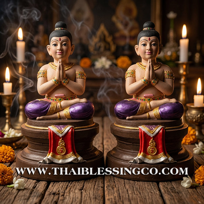 ✨🔥 Sacred "Kuman Thong" (The Golden Boy Spirit) – Hand-Painted Prosperity Altar Edition: Luang Por Wichai, Wat Uthumphon (2015) – The Divine Engine for Vibrant Abundance, Commercial Dominance, and Unstoppable Life Elevation!