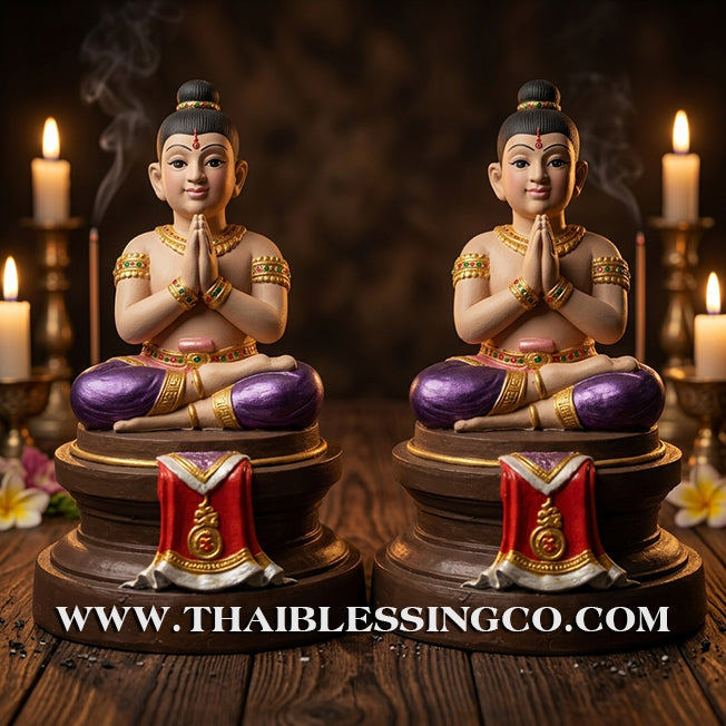 ✨🔥 Sacred "Kuman Thong" (The Golden Boy Spirit) – Hand-Painted Prosperity Altar Edition: Luang Por Wichai, Wat Uthumphon (2015) – The Divine Engine for Vibrant Abundance, Commercial Dominance, and Unstoppable Life Elevation!