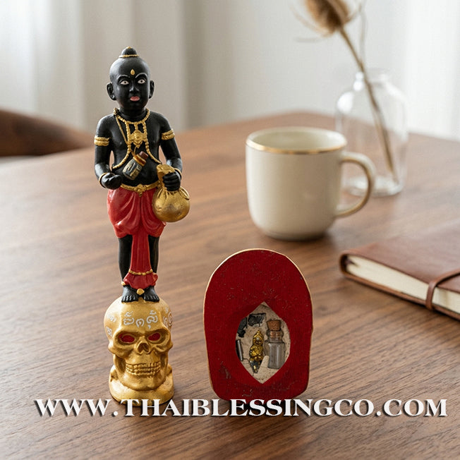 ✨🔥 Sacred "Kuman Thong" (The Golden Boy Spirit) – Lanna Prosperity Resin Edition: Ajarn Khongsak, Mon Lanna (2016) – The Divine Engine for Grand Wealth, Market Dominance, and Unstoppable Life Elevation!
