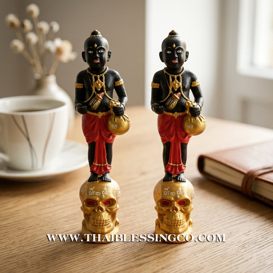 ✨🔥 Sacred "Kuman Thong" (The Golden Boy Spirit) – Lanna Prosperity Resin Edition: Ajarn Khongsak, Mon Lanna (2016) – The Divine Engine for Grand Wealth, Market Dominance, and Unstoppable Life Elevation!