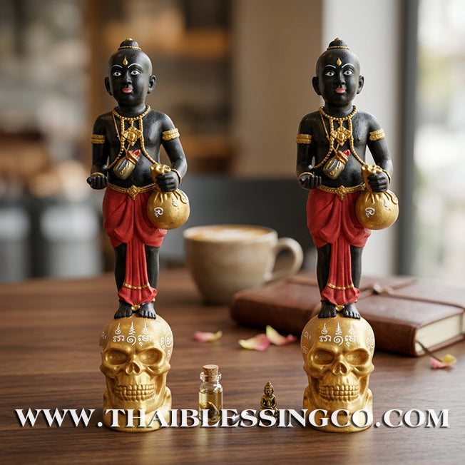 ✨🔥 Sacred "Kuman Thong" (The Golden Boy Spirit) – Lanna Prosperity Resin Edition: Ajarn Khongsak, Mon Lanna (2016) – The Divine Engine for Grand Wealth, Market Dominance, and Unstoppable Life Elevation!