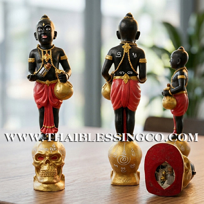 ✨🔥 Sacred "Kuman Thong" (The Golden Boy Spirit) – Lanna Prosperity Resin Edition: Ajarn Khongsak, Mon Lanna (2016) – The Divine Engine for Grand Wealth, Market Dominance, and Unstoppable Life Elevation!