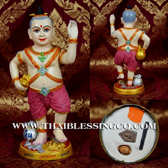 👦 Sacred "Kuman Thong" (The Golden Boy Spirit) – Painted Samrit Bronze Edition: The Grand Engine for Billionaire Success, Infinite Wealth, and Unstoppable Life Elevation!