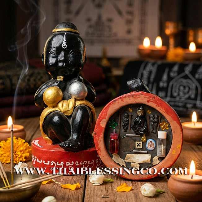 👦 Sacred "Kuman Thong" (The Golden Boy Spirit) – Prosperity Resin Altar Edition: Ajarn Khun Kham (2020) – The Divine Engine for Rapid Fortune, Market Dominance, and Unstoppable Life Elevation!