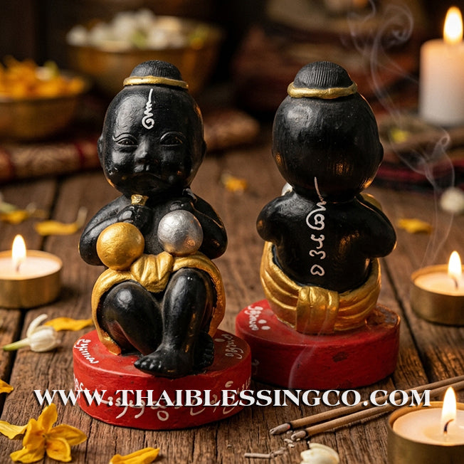 👦 Sacred "Kuman Thong" (The Golden Boy Spirit) – Prosperity Resin Altar Edition: Ajarn Khun Kham (2020) – The Divine Engine for Rapid Fortune, Market Dominance, and Unstoppable Life Elevation!
