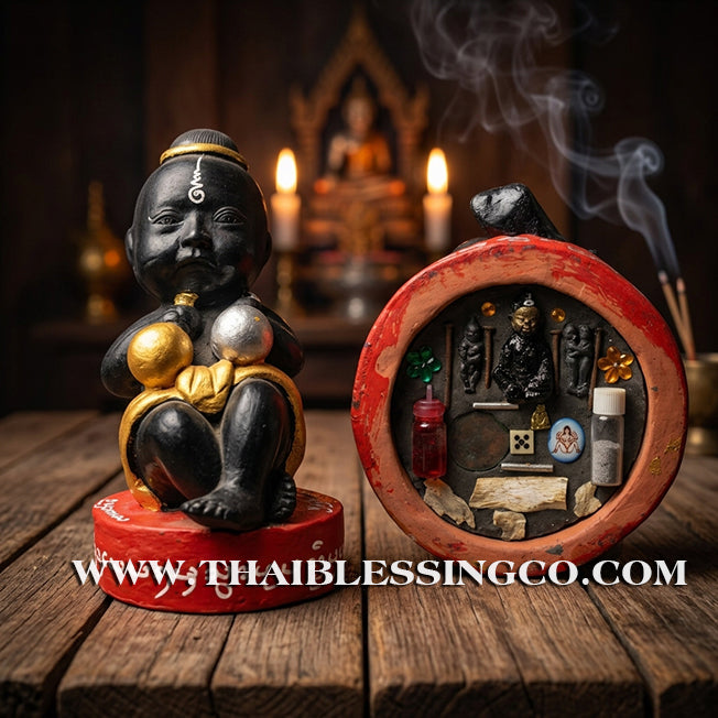 👦 Sacred "Kuman Thong" (The Golden Boy Spirit) – Prosperity Resin Altar Edition: Ajarn Khun Kham (2020) – The Divine Engine for Rapid Fortune, Market Dominance, and Unstoppable Life Elevation!