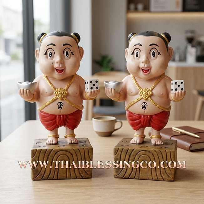 👦 Sacred "Kuman Thong" (The Golden Boy Spirit) – Prosperity Resin Altar Edition: Ajarn Uthen (2017) – The Divine Engine for Business Speed, Wealth Attraction, and Unstoppable Life Elevation!