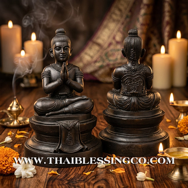 👦 Sacred "Kuman Thong" (The Golden Boy Spirit) – Prosperity Resin Altar Edition: Luang Por Wichai, Wat Uthumphon (2015) – The Divine Engine for Infinite Abundance, Commercial Flow, and Unstoppable Life Elevation!