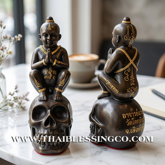 👦 Sacred "Kuman Thong" (The Golden Boy Spirit) – Prosperity Resin Altar Edition: Phra Ajarn Wan, Wat Khok Hin (2014) – The Divine Engine for Commercial Dominance, Radiant Luck, and Unstoppable Life Elevation!