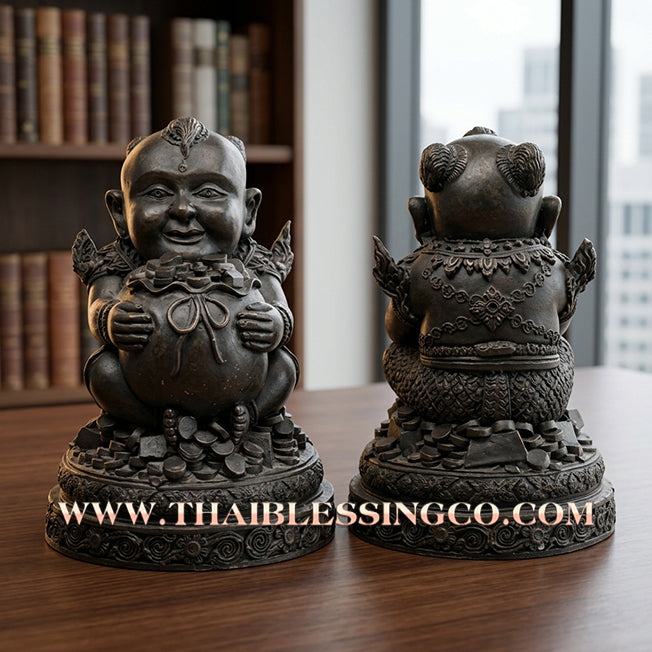 👦 Sacred "Kuman Thong" (The Golden Boy Spirit) – Sacred Mineral Ore Altar Edition: Ajarn San Khongvet (2013) – The Divine Engine for Business Speed, Wealth Attraction, and Unstoppable Life Elevation!
