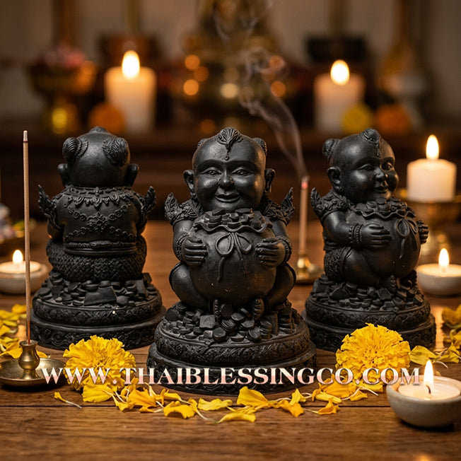 👦 Sacred "Kuman Thong" (The Golden Boy Spirit) – Sacred Mineral Ore Altar Edition: Ajarn San Khongvet (2013) – The Divine Engine for Business Speed, Wealth Attraction, and Unstoppable Life Elevation!