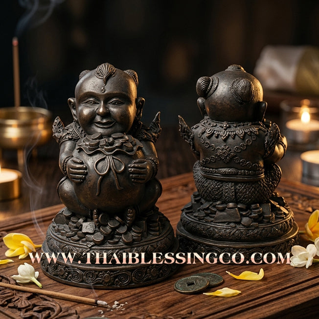 👦 Sacred "Kuman Thong" (The Golden Boy Spirit) – Sacred Mineral Ore Altar Edition: Ajarn San Khongvet (2013) – The Divine Engine for Business Speed, Wealth Attraction, and Unstoppable Life Elevation!