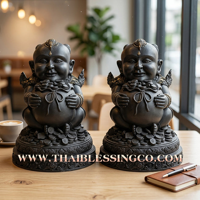 👦 Sacred "Kuman Thong" (The Golden Boy Spirit) – Sacred Mineral Ore Altar Edition: Ajarn San Khongvet (2013) – The Divine Engine for Business Speed, Wealth Attraction, and Unstoppable Life Elevation!